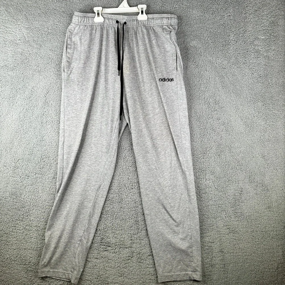 Adidas lounge pants size large gray euc